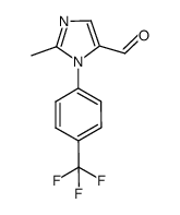 2-methyl-1-(4-(trifluoromethyl)phenyl)-1H-imidazole-5-carbaldehyde结构式