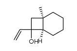 (1R,6R)-1-methyl-7-vinylbicyclo[4.2.0]octan-7-ol结构式
