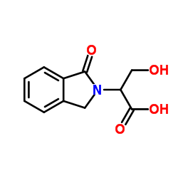 3-HYDROXY-2-(1-OXO-1,3-DIHYDRO-ISOINDOL-2-YL)-PROPIONIC ACID Structure
