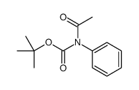 tert-butyl N-acetyl-N-phenylcarbamate Structure
