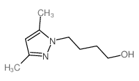 4-(3,5-Dimethyl-pyrazol-1-yl)-butan-1-ol结构式