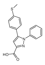 5-(4-甲基磺酰基-苯基)-1-苯基-1H-吡唑-3-羧酸结构式