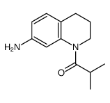 1-(7-amino-3,4-dihydro-2H-quinolin-1-yl)-2-methylpropan-1-one结构式