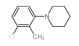 1-(3-氯-2-甲基苯基)哌啶结构式