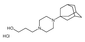 3-[4-(1-adamantyl)piperazin-1-yl]propan-1-ol,hydrochloride结构式