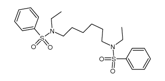 N,N'-diethyl-N,N'-hexanediyl-bis-benzenesulfonamide Structure