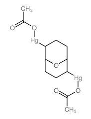 acetyloxy-[6-(acetyloxymercurio)-9-oxabicyclo[3.3.1]nonan-2-yl]mercury Structure