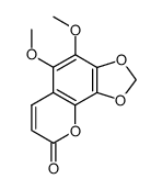 5,6-dimethoxy-7,8-methylenedioxycoumarin Structure