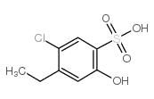 5-chloro-4-ethyl-2-hydroxybenzenesulfonic acid structure