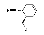 (+/-)-trans-2-Chlormethyl-cyclohex-4-en-1-carbonitril Structure