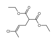 (3-chloro-but-2-enyl)-malonic acid diethyl ester Structure