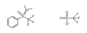 N,N-(dimethylamino)-S-phenyl-S-trifluoromethyloxosulfonium trifluoromethanesulfonate结构式