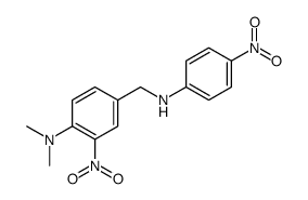 N,N-dimethyl-2-nitro-4-[(4-nitroanilino)methyl]aniline结构式