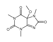 5-methoxy-1,3,7-trimethyl-5,7-dihydro-3H-purine-2,6,8-trione结构式