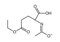 (2S)-2-acetamido-5-ethoxy-5-oxopentanoate结构式