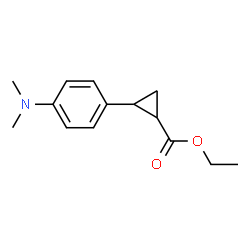 2-(4-(二甲基氨基)苯基)环丙烷-1-羧酸乙酯结构式