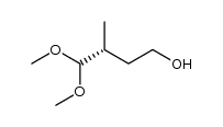 (3R)-4,4-dimethoxy-3-methylbutan-1-ol结构式