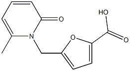 5-[(2-Methyl-6-oxo-1(6H)-pyridinyl)methyl]-2-furoic acid结构式