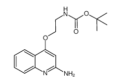 Carbamic acid, N-[2-[(2-amino-4-quinolinyl)oxy]ethyl]-, 1,1-dimethylethyl ester structure