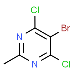 5-Bromo-4,6-dichloro-2-methylpyrimidine结构式