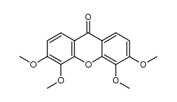 3,4,5,6-tetramethoxy-xanthen-9-one结构式