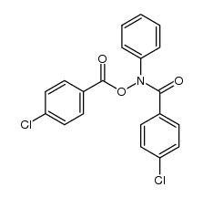 N,O-bis-(4-chloro-benzoyl)-N-phenyl-hydroxylamine结构式