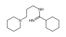 N'-(3-piperidin-1-ylpropyl)cyclohexanecarboximidamide结构式