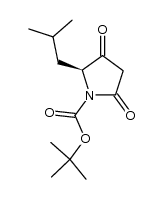 tert-butyl (S)-2-isobutyl-3,5-dioxopyrrolidine-1-carboxylate结构式