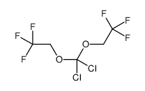 2-[dichloro(2,2,2-trifluoroethoxy)methoxy]-1,1,1-trifluoroethane结构式