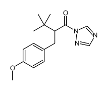 2-[(4-methoxyphenyl)methyl]-3,3-dimethyl-1-(1,2,4-triazol-1-yl)butan-1-one结构式