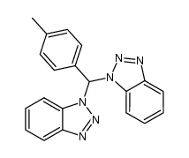 bis(benzotriazolo)(4-methylphenyl)methane Structure