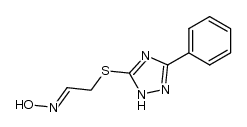 2-((3-phenyl-1H-1,2,4-triazol-5-yl)thio)acetaldehyde oxime结构式