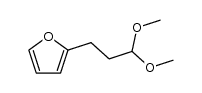 3-[2]furyl-propionaldehyde dimethylacetal结构式