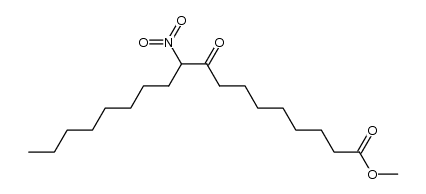 methyl 10-oxo-11-nitrooctadecanoate Structure