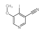 4-碘-5-甲氧基烟腈结构式