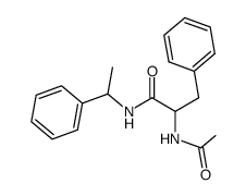 2-Acetylamino-3-phenyl-N-(1-phenyl-ethyl)-propionamide Structure