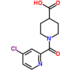 1-(4-氯吡啶基)哌啶-4-羧酸结构式