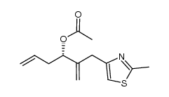 (S)-2-((2-methylthiazol-4-yl)methyl)hexa-1,5-dien-3-yl acetate Structure