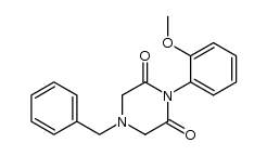 4-benzyl-1-(2-methoxyphenyl)piperazine-2,6-dione Structure