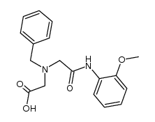 N-benzyl-N-[[N-(2-methoxyphenyl)carbamoyl]methyl]glycine Structure