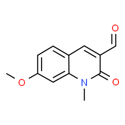 7-Methoxy-1-methyl-2-oxo-1,2-dihydroquinoline-3-carbaldehyde结构式