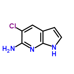 6-Amino-5-chloro-7-azaindole结构式