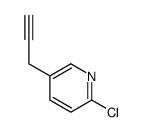 2-chloro-5-prop-2-ynylpyridine结构式