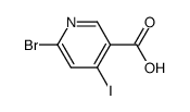 6-BROMO-5-IODONICOTINIC ACID Structure