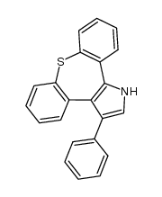1-phenyl-2H-dibenzo[2,3:6,7]thiepino[4,5-c]pyrrole结构式