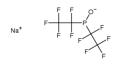 sodium bis(pentafluoroethyl)phosphinite结构式