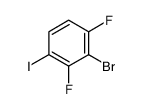2-溴-1,3-二氟-4-碘苯结构式