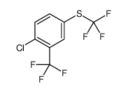 1-Chloro-2-(trifluoromethyl)-4-[(trifluoromethyl)sulfanyl]benzene Structure