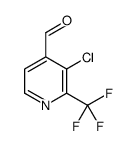 3-chloro-2-(trifluoromethyl)pyridine-4-carbaldehyde结构式