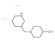 1-(3-Piperidinylmethyl)-4-piperidinol dihydrochloride Structure